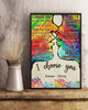 LGBT Kiss I Choose You Couple Gifts Customized Canvas QA