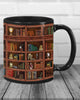 Library Book Shelf Mugs Book Mug Book Coffee Cup Gifts for Book Lovers HN