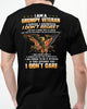 I Am A Grumpy Veteran Classic T-Shirt Eagle American Flag Gift Ideas for Veterans Best Military Gifts