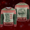 Bear Ho Ho Ho Ugly Christmas Knitting Pattern 3D All Over Printed Camping Shirt