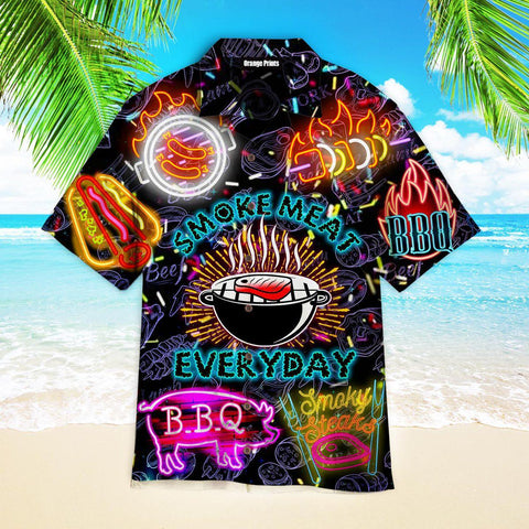 Grilling BBQ Smoke Meat Hawaiian Shirt Summer Beach Clothes Outfit For Men Women ND