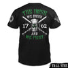 American Patriot Shirt Black Thin Blue Line Shirt The Irish - Tall Size