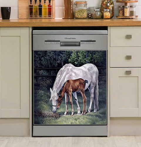 Horse Decor Kitchen Dishwasher Cover