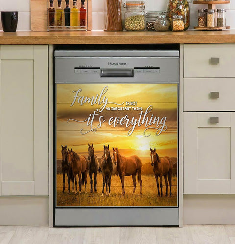 Horse Dishwasher Cover Family Is Not An Important Thing Its Everything Horse Decor Kitchen Dishwasher Cover