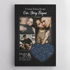Under These Stars Our Story Began Canvas Personalized Couple Gift Anniversary Gift HN