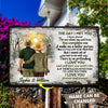 Personalized Fishing Old Couple When We Get Metal Sign QBSM21