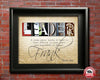 A Truly Great Leader Poster, Personalized Gift for Boss, Custom Boss Gift, Boss Day Gift Ideas