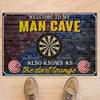 Welcome to My Man Cave Doormat