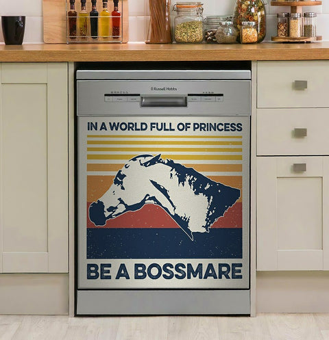 Horse Be A Bossmare Decor Kitchen Dishwasher Cover