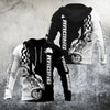 Men Racing Hoodie Black Customize Name Motorcycle Racing 3D All Over Printed Unisex Shirts Born To Race