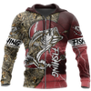 Men Hoodie HC Bass fishing Sport - Red version