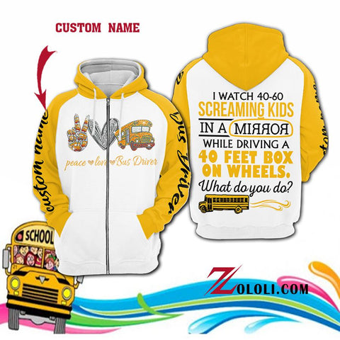 I watch 40-60 screaming kids while driving a 400 feet box on wheels Hoodie 3D TTM